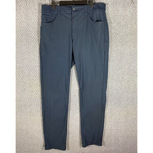 JOHNNIE-O Men's 32x30 - 34x30 Blue Prep-formance Pants Flat Front